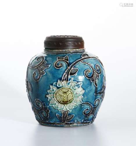 Chinese Fahua Jar and Cover
