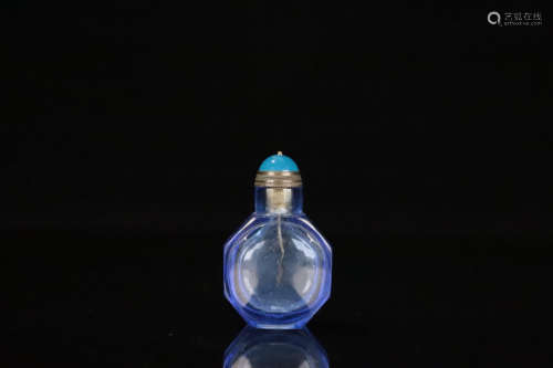 19TH CENTURY, A COLOURED GLAZE SNUFF BOTTLE, THE REPUBLIC OF CHINA