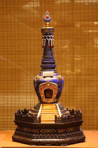 A CLOISONNE SHRINE