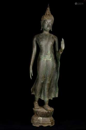 18th Century Sukhothai Walking Protection Buddha