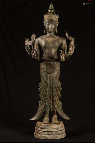 18th Century Antique Standing Vishnu