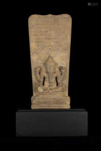 12th-13th Century Angkor Ganesha Stele