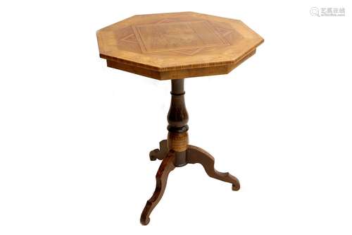 A NORTH ITALIAN WALNUT WINE TABLE.