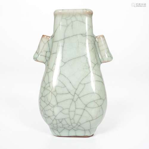 Chinese Fang Hu-form Vase