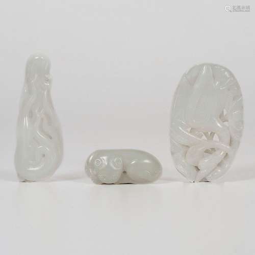 Chinese White Jade Carvings