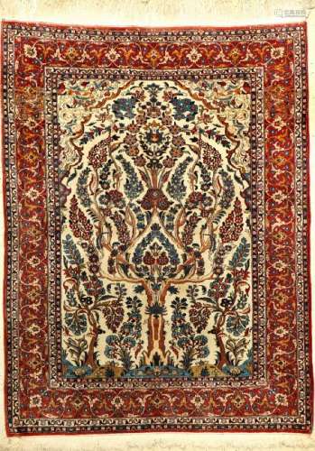 Fine Isfahan Rug (Paradise-Tree Of Life),