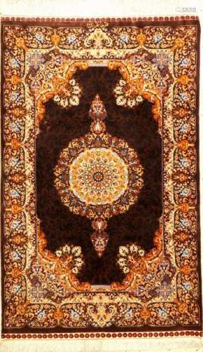 Very Fine Silk Qum 'Jan Gorban' Rug (Signed),