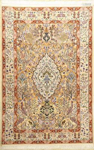 Fine Isfahan Rug (Silk Ground),