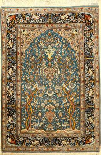 Fine Kashan Rug (Paradise Design),