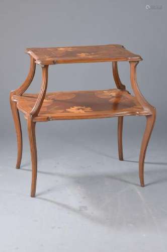 shelf table, Majorelle, around 1900, waterlily decor,