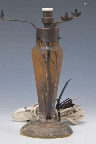 Lamp foot, Daum Nancy, around 1920, honey- colored