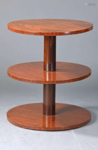 shelf table, France, 1930s, palisander veneer,two