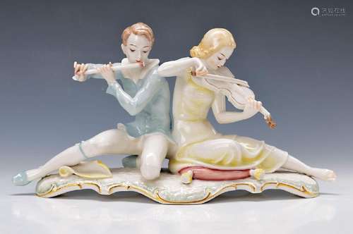 porcelain group, Hutschenreuther, after 1952, designed