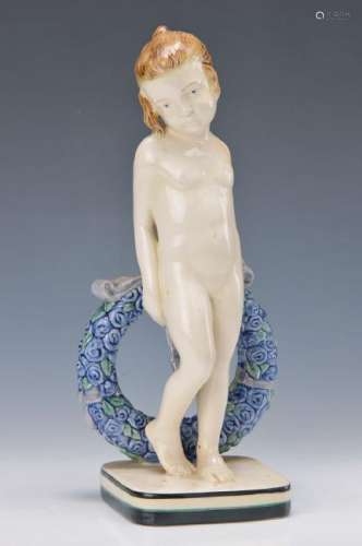 Sculpture, Karlsruher majolica, around 1910, Model-No