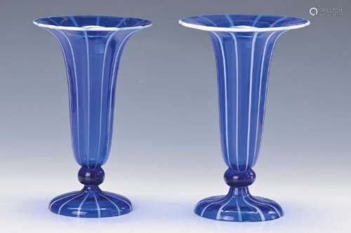 Pair of vases, Lötz Wwe, Klostermühle, around 1915