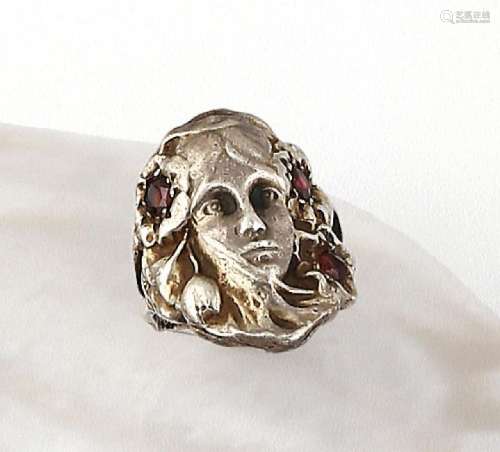 Ring with garnets, german approx. 1900