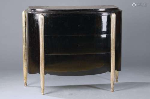 Art-Deco-chest of drawers so-called Demi- Lune-chest