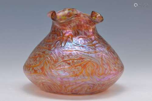 vase, Lötz, around 1900-05, glass blown into the mold