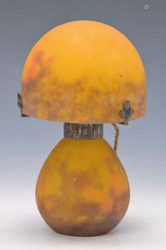 Table lamp, France, around 1900, corpus and lamp shade