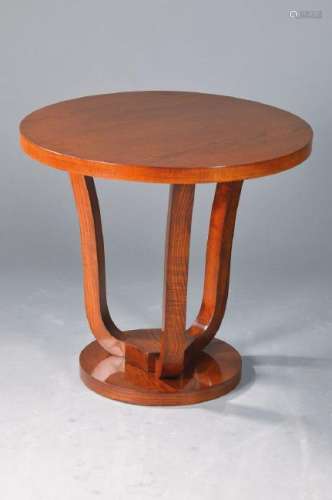 Side table, France, 1930s, palisander veneer, slightly