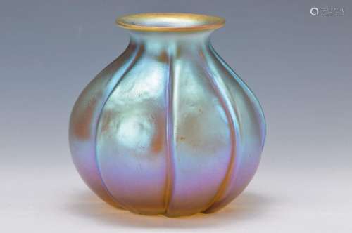 vase, German, WMF, around 1930, amber colored glass