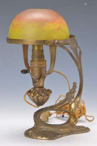 wall lamp, France, around 1910, bronze casing,rotatable
