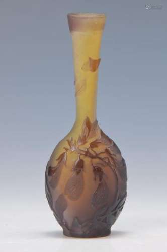 Small vase, Gallé, around 1918-24, multilayer glass