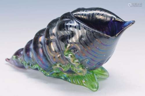 decorative vessel/clam bowl, Lötz Wwe, around 1898, on