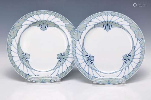 couple pastry plates, designed by Rudolf Hentschel