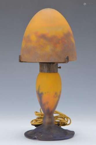 Table lamp, Muller Freres Lunéville, around 1910-20