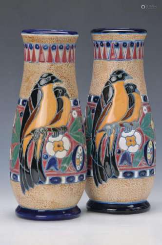 Pair of vases, Amphora Czech Republic, around 1930