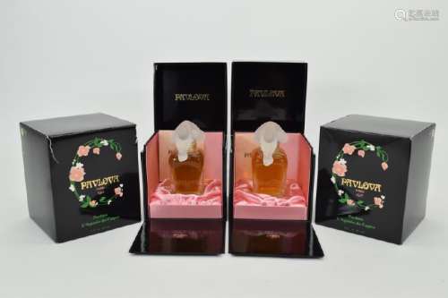 2 PAVLOVA LIMITED EDITION PERFUME BOTTLES IN BOX