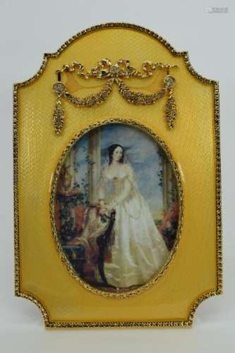 FABERGE COUNTESS PICTURE FRAME #172-W IN BOX