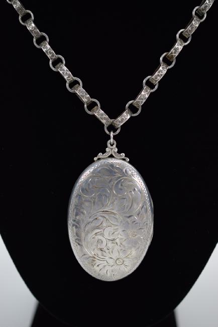 old silver locket