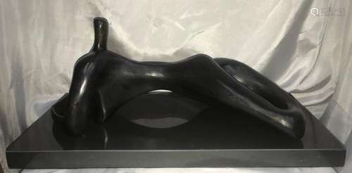 HUGE BRONZE ABSTRACT SCULPTURE HENRY MOORE