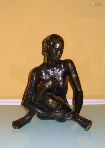 GERMAN GEORG KOLBE BRONZE NUDE SCULPTURE