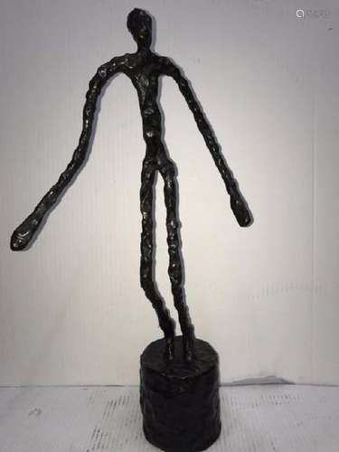 SWISS BRONZE SCULPTURE A. GIACOMETTI BRONZE