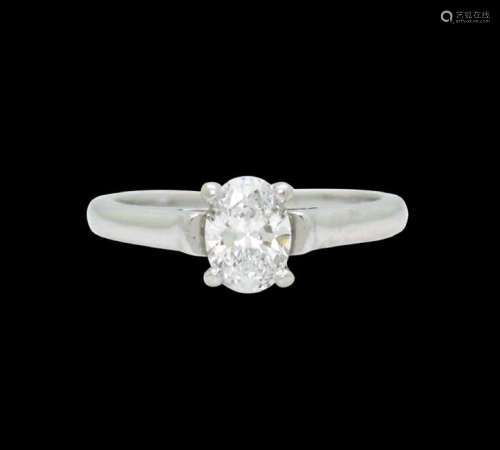 Tiffany & Co Platinum 0.50 Carat Diamond Engagement