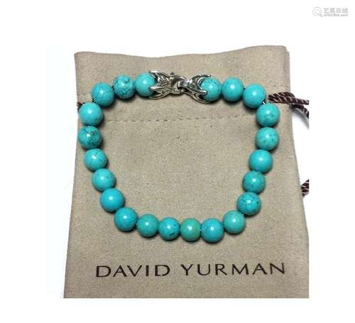 David Yurman Sterling Silver Spiritual Turquoise Beaded