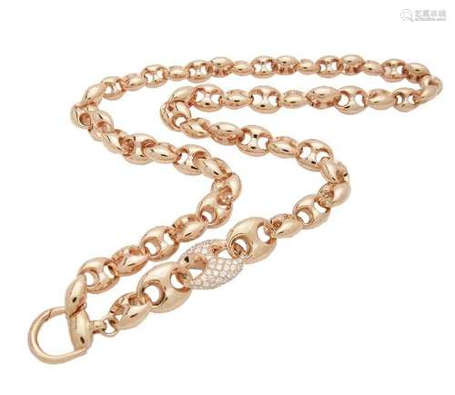 Gucci 18ct Rose Gold Horsebit Marina Chain