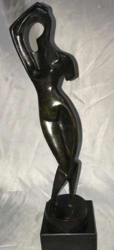 Alexander Archipenko Russian Ukranian Abstract Bronze