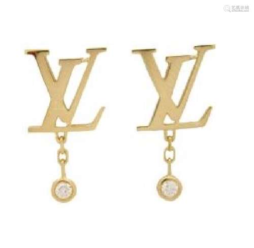 LOUIS VUITTON IDYLLE BLOSSOM LV EARRINGS, YELLOW GOLD