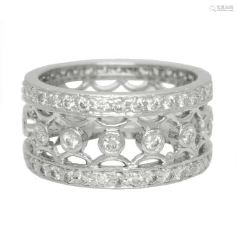Platinum 1.27 carat VS G Diamond Lattice Bracelet