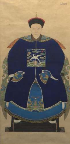 ANONYMOUS (QING DYNASTY), THE PORTRAIT OF AN OFFICIAL