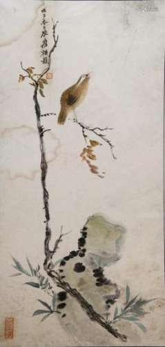 ZHANG DAQIAN (1899-1983), BIRD AND FLOWER