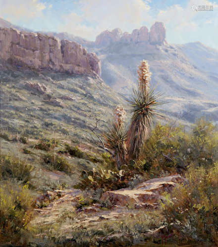 Big Bend Blooms 28 x 24in Kenny McKenna(born 1950)