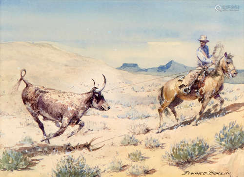 California Vaquero 8 x 11in Edward Borein(1872-1945)