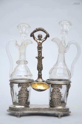 Silver oil and vinegar set