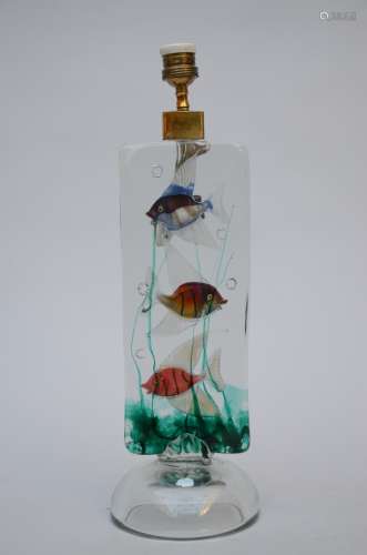 Lamp in Murano glass 'fish'