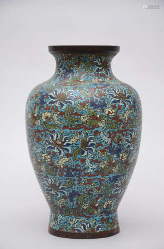 An Asian champlevÈ vase